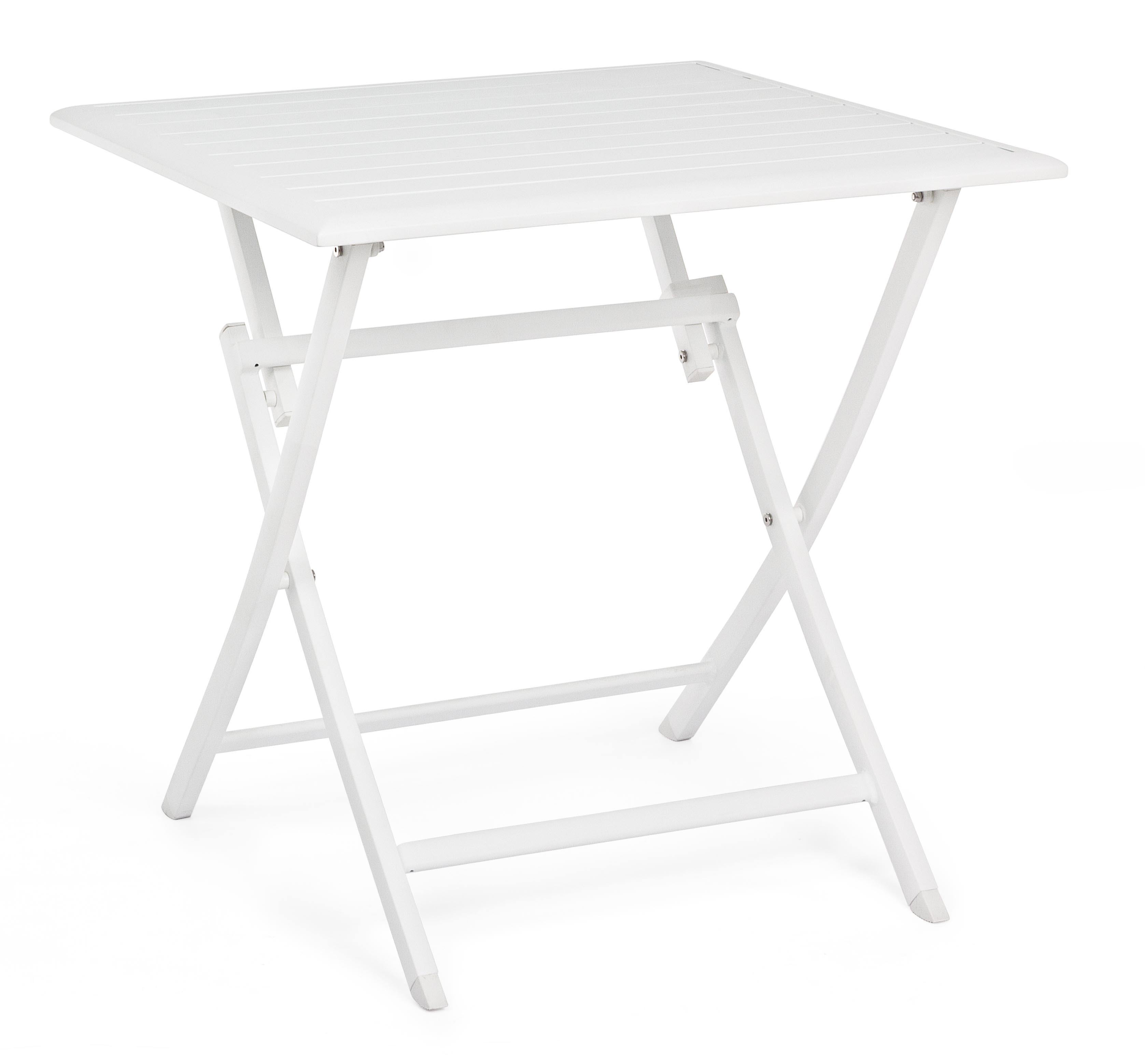 Mesa Plegable para Balcón Metal Blanco 