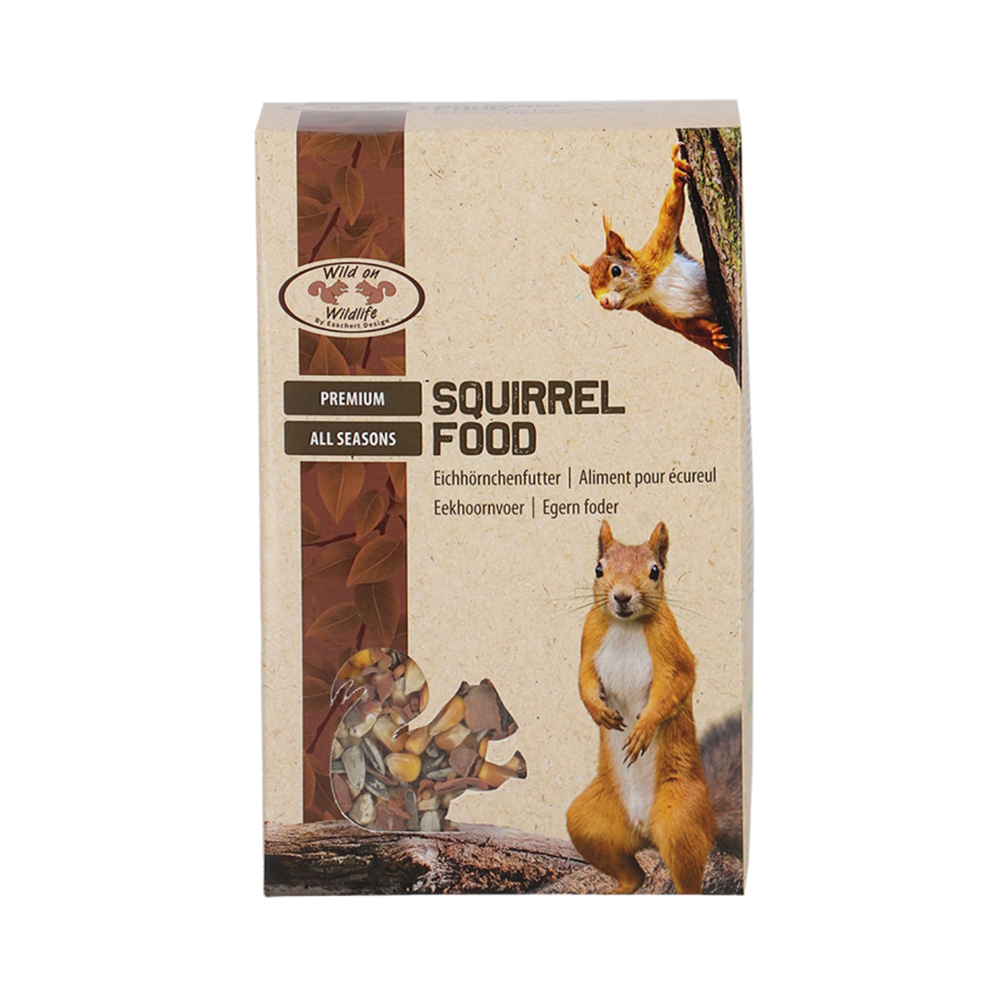 las ardillas comen comida para perros