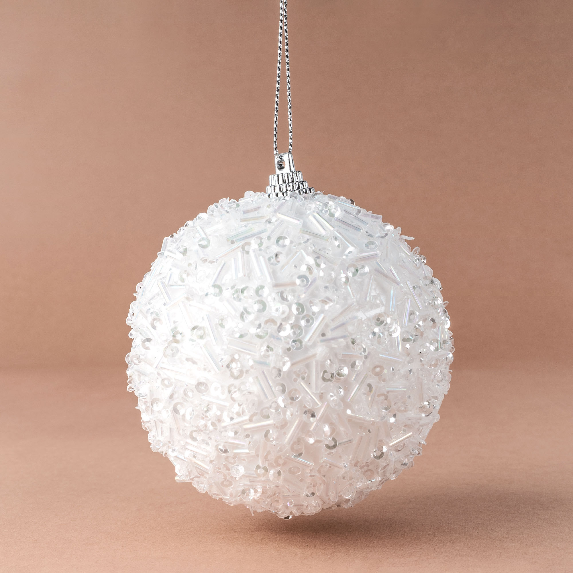 FROZEN Bola de Navidad blanco Ø 8 cm