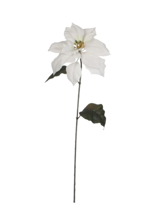 Vara Artificial de Flor de Pascua Blanca