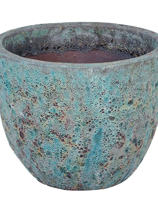 Maceta campana Antic glazed esmeralda