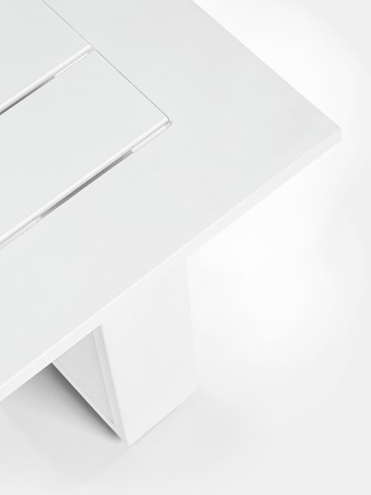 Conjunto de jardín Bizzotto BALTIC de aluminio blanco/gris claro