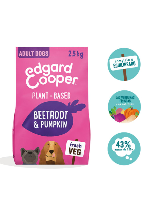 Pienso de remolacha y calabaza crujientes para perros adultos Edgard&Cooper