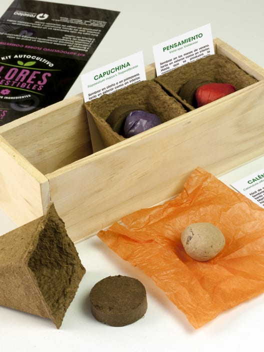 Kit Autocultivo Flores Comestibles Resetea
