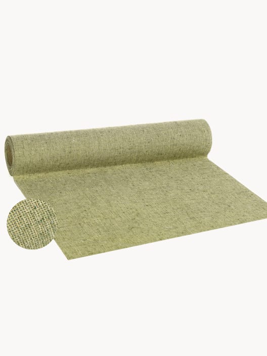 Camino de Mesa verde con Detalles dorados