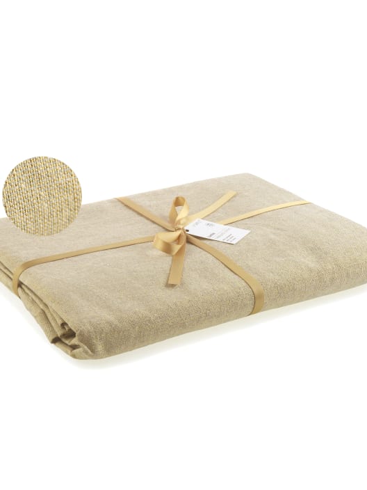 Mantel con Acabado Brillante beige