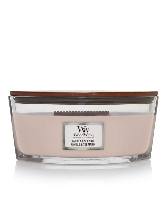Vela perfumada WoodWick Core Vanilla & Sea Salt (Ellipse)