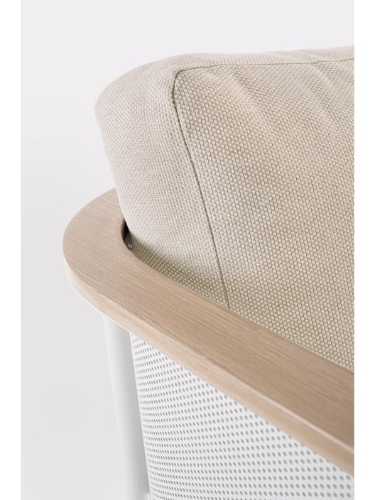 Conjunto de jardín Bizzotto ULISES 4 piezas madera natural/beige/blanco