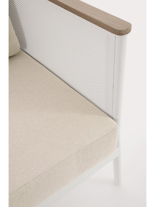Conjunto de jardín Bizzotto ULISES 4 piezas madera natural/beige/blanco