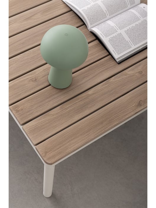 Conjunto de jardín Bizzotto ULISES 4 piezas madera natural/beige/blanco