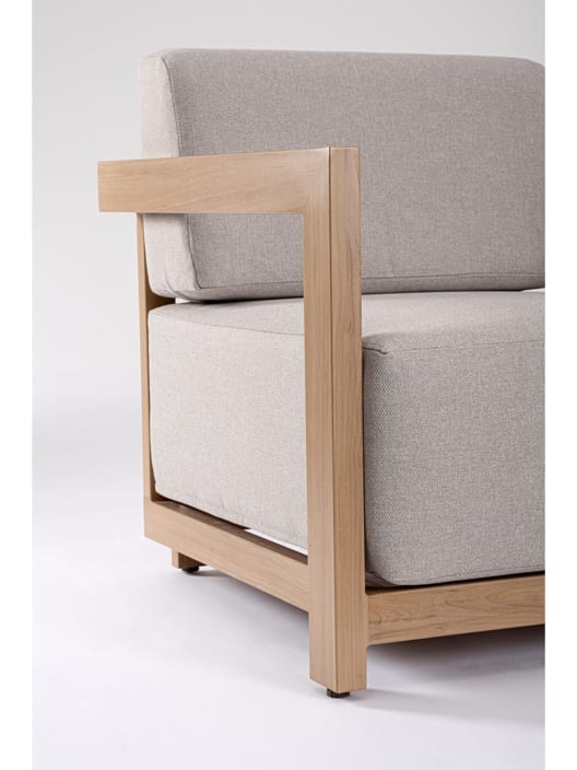 Conjunto de jardín Bizzotto THESEUS 4 piezas madera natural/beige