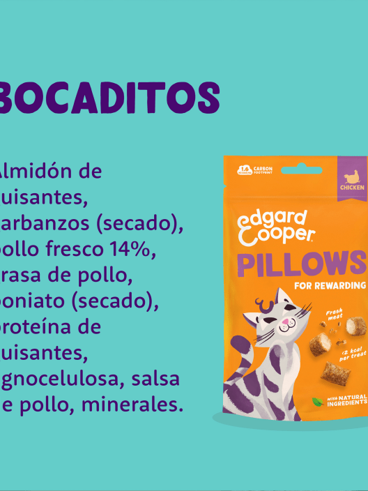 Bocaditos de pollo para gatos adultos Edgard&Cooper