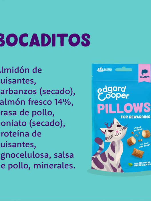 Bocaditos de salmón para gatos adultos Edgard&Cooper
