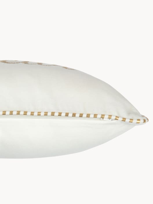 Cojín Bonheur blanco 30x45 cm