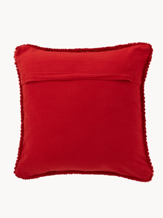 Cojín Decorativo Navideño "HO HO HO" Blanco/Rojo 45x45 cm (Surtido 2)