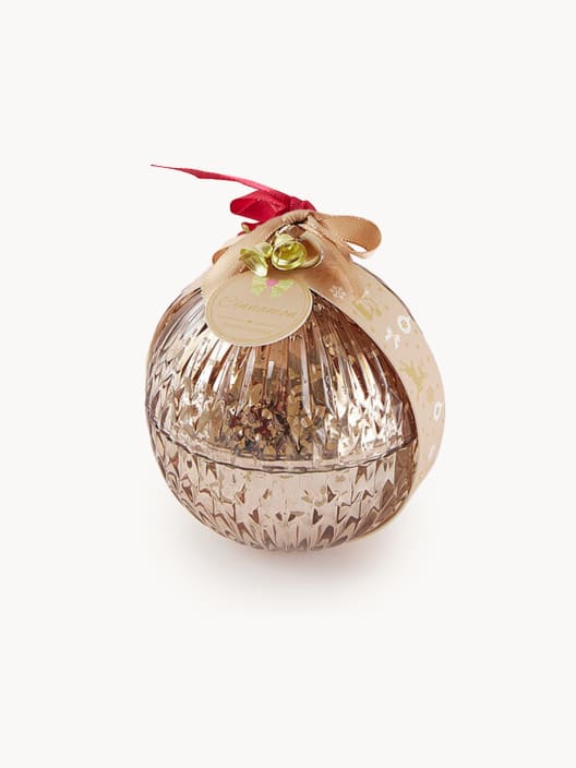 Vela perfumada esfera dorada Ø11,5 cm
