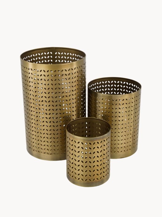 Portavelas metal cobre 10 cm (tamaño pequeño)