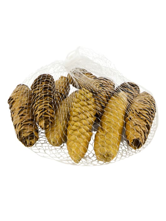 Piñas decorativas naturales en bolsa 150 g
