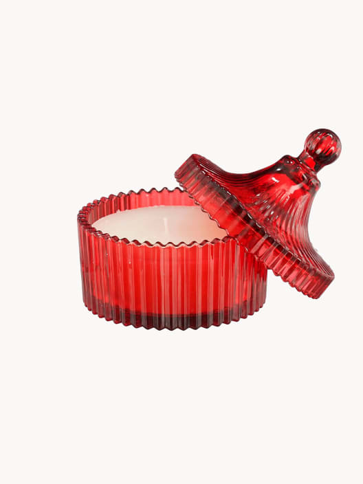 Vela perfumada en tarro con tapa surtida 13 cm