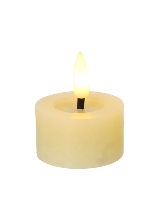 Velas LED crema con luz cálida Ø4,4×5,2cm (set 2 uds)