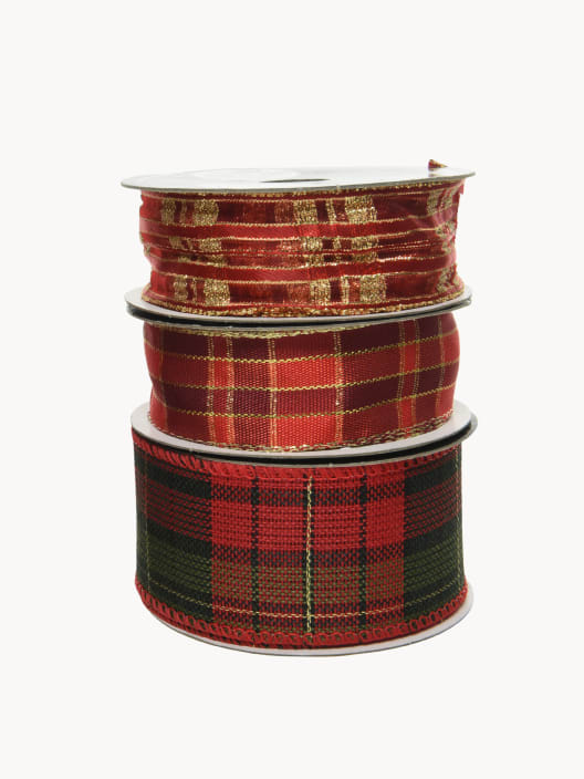 Lazo de Cuadros Rojo/Verde (1 unidad)