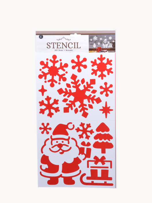 Plantillas para Dibujos de Navidad Surtidas (Santa/Muñeco de Nieve)