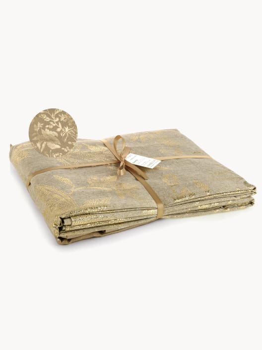 Mantel Foresta Dorado 140x250 cm
