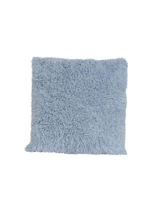 Cojín de pelo azul Decoris 45x45 cm