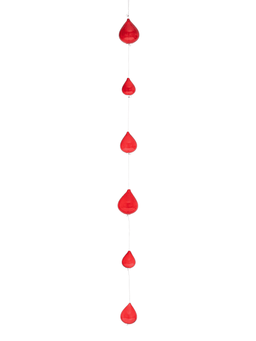 Guirnalda Brawdy roja 100 cm