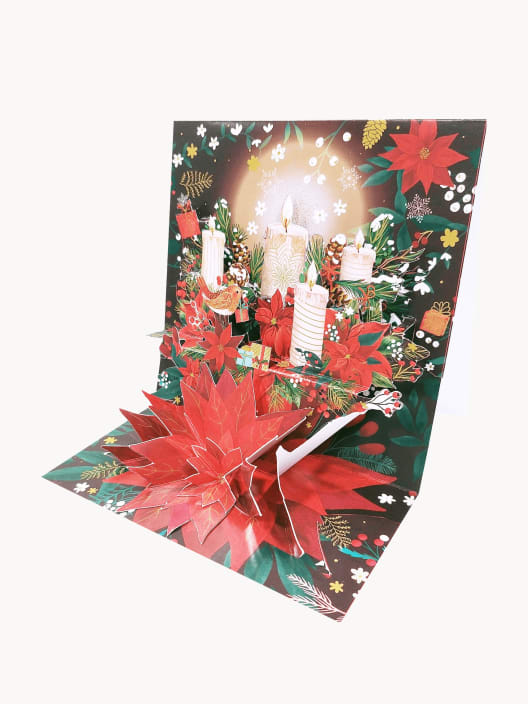 Tarjeta de felicitación navideña Pop Up