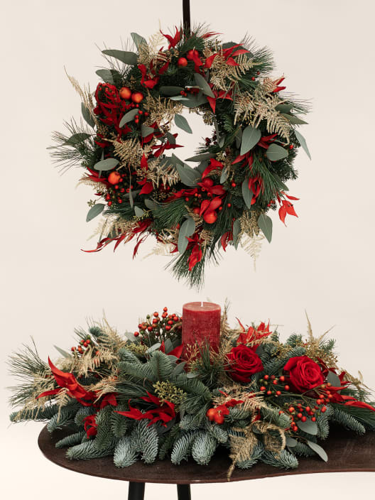 Navidad Tradicional - Pack Corona + Centro