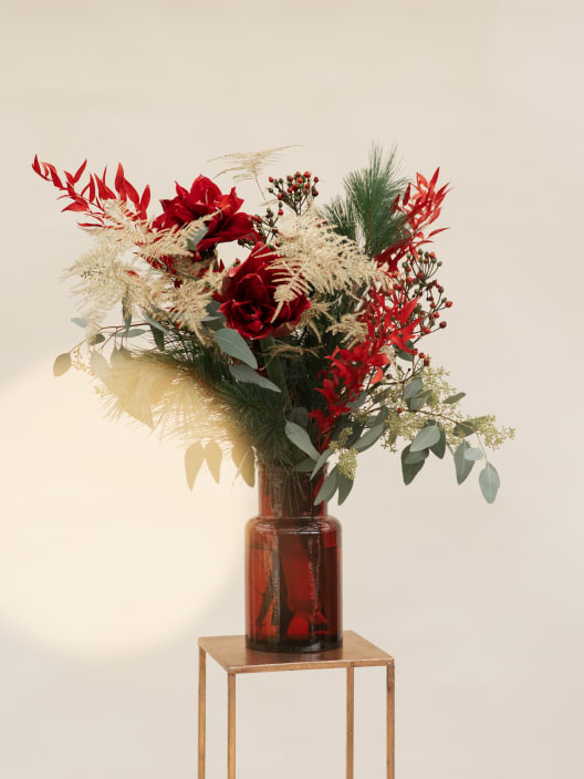 Navidad Tradicional - Pack Corona + Centro + Ramo + Adviento