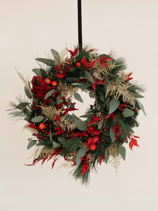 Navidad Tradicional - Pack Corona + Centro + Ramo + Adviento