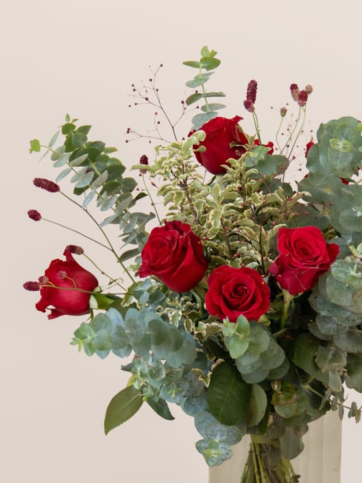 Ramo San Valentín 9 rosas rojas