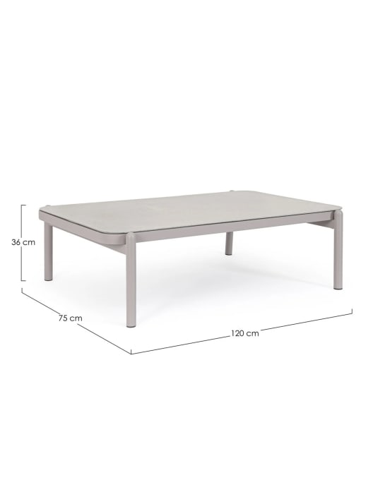 Conjunto de jardín Bizzotto FLORENCIA de aluminio moon