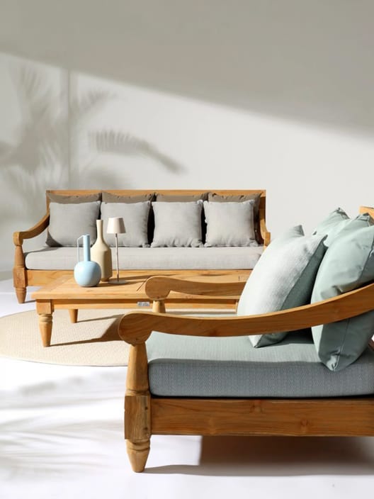 Conjunto de jardín Bizzotto BALI de teca beige