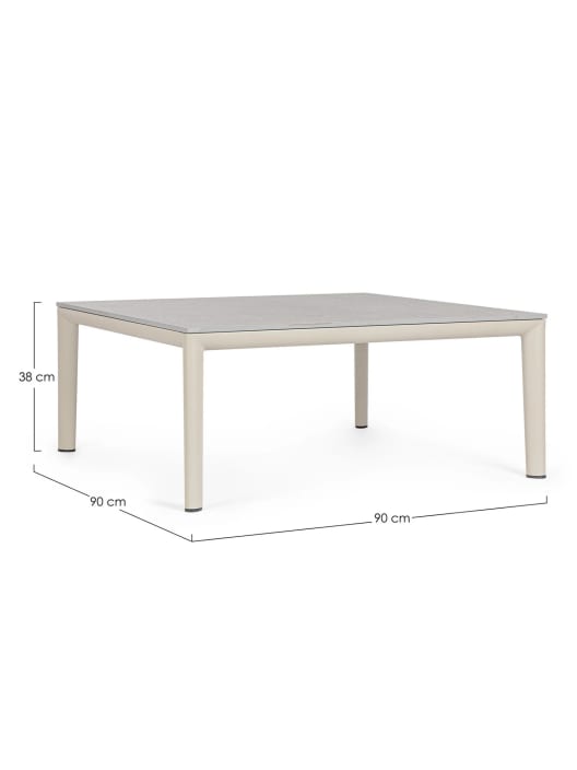 Conjunto de jardín Bizzotto GERALD de aluminio beige