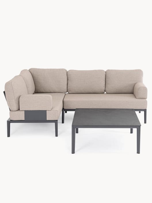 Conjunto de jardín Bizzotto GERALD de aluminio antracita