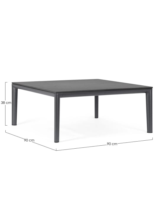 Conjunto de jardín Bizzotto GERALD de aluminio antracita