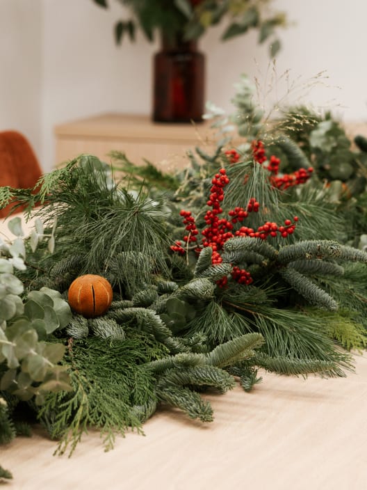 Navidad Tradicional - Guirnalda natural