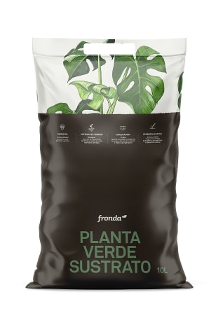 Saco de sustrato para plantas verdes de 10L