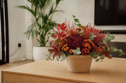 Taller de cesto de flor preservada