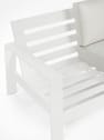 Conjunto de jardín Bizzotto BALTIC de aluminio blanco/gris claro