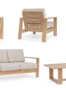 Conjunto de jardín Bizzotto BALTIC de aluminio natural/beige