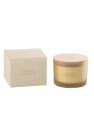 Vela perfumada beige naranja Ø11,5 cm