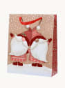 Bolsa de Regalo para Navidad con Dos Divertidos Gnomos