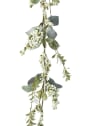 Guirnalda artificial de Bayas blancas con hojas
