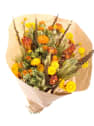 Ramo de Flores Secas Amarillas y Naranjas