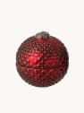 Vela perfumada adorno navideño roja Ø12,5 cm (surtido)