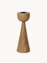 Candelabro madera natural 17 cm